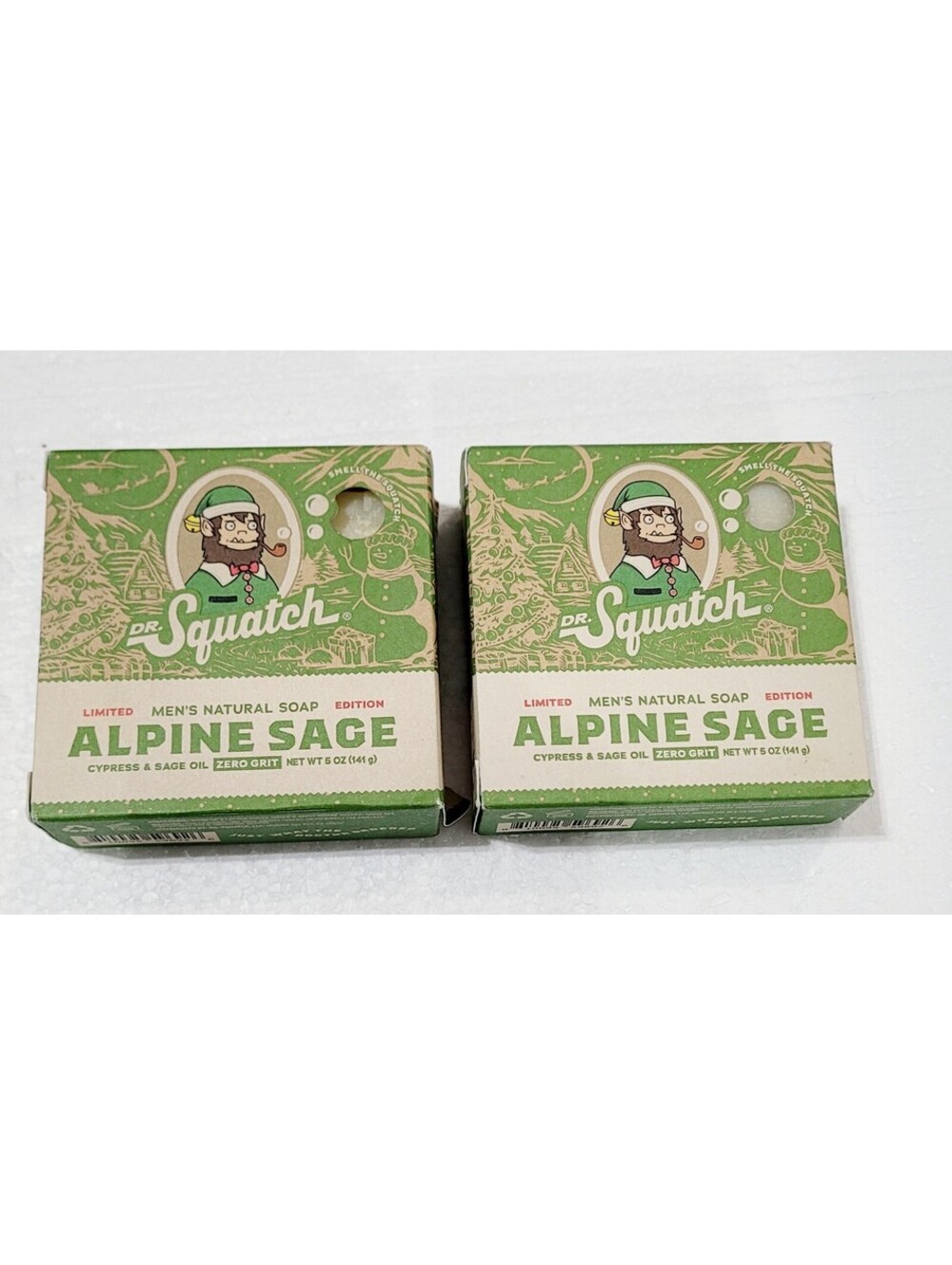 Dr Squatch Soap Alpine Sage Men's 5 OZ Limit Edition (2 Pack)